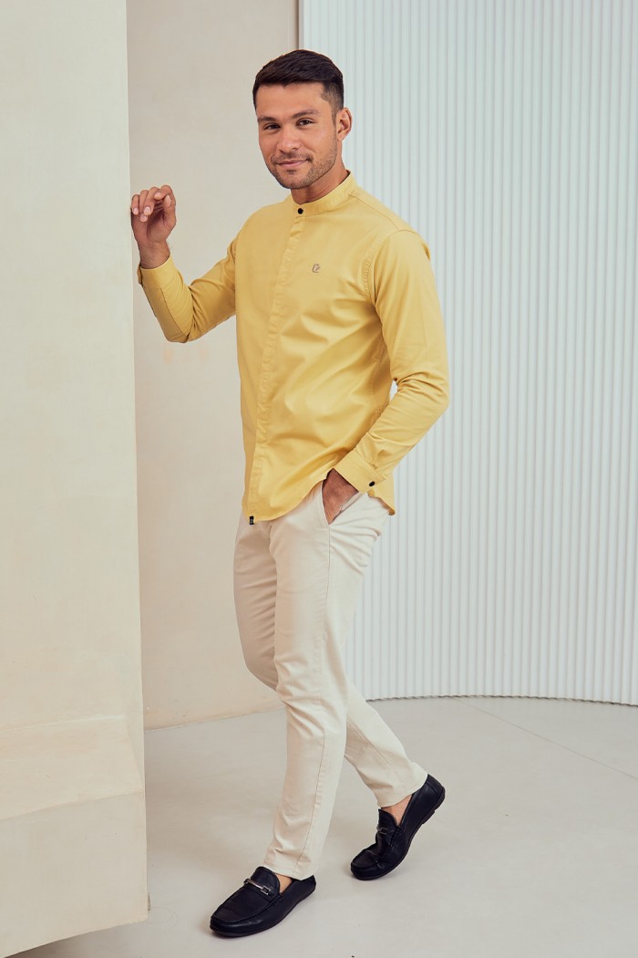 Maleque Shirt - Mustard Yellow